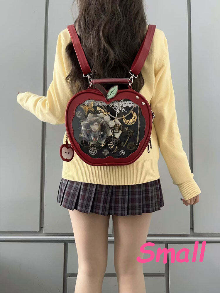 Apple Ita Bag with Included Insert for Pin Display Apple Ita Bag with Included Insert for Pin Display