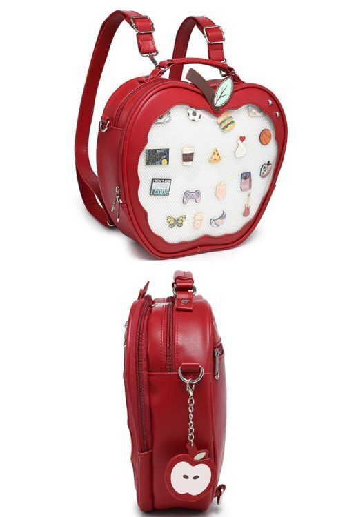 Apple Ita Bag with Included Insert for Pin Display