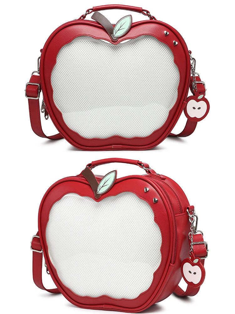 Apple Ita Bag with Included Insert for Pin Display Apple Ita Bag with Included Insert for Pin Display