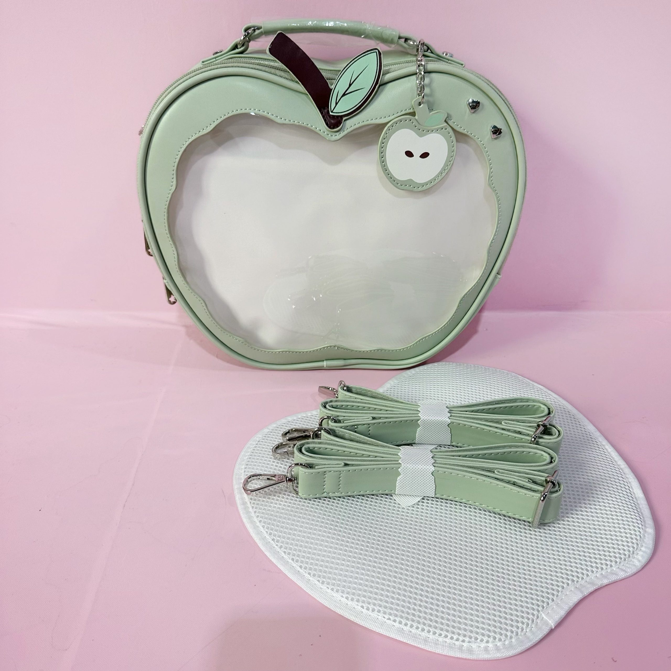 Apple Ita Bag with Included Insert for Pin Display Apple Ita Bag with Included Insert for Pin Display