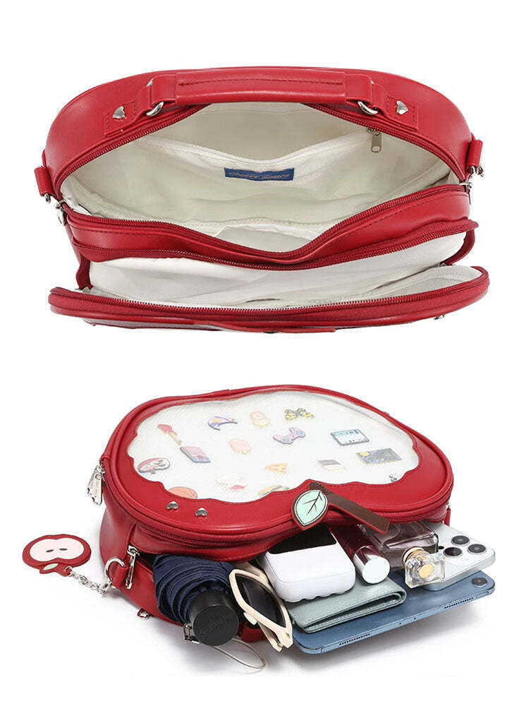 Apple Ita Bag with Included Insert for Pin Display Apple Ita Bag with Included Insert for Pin Display