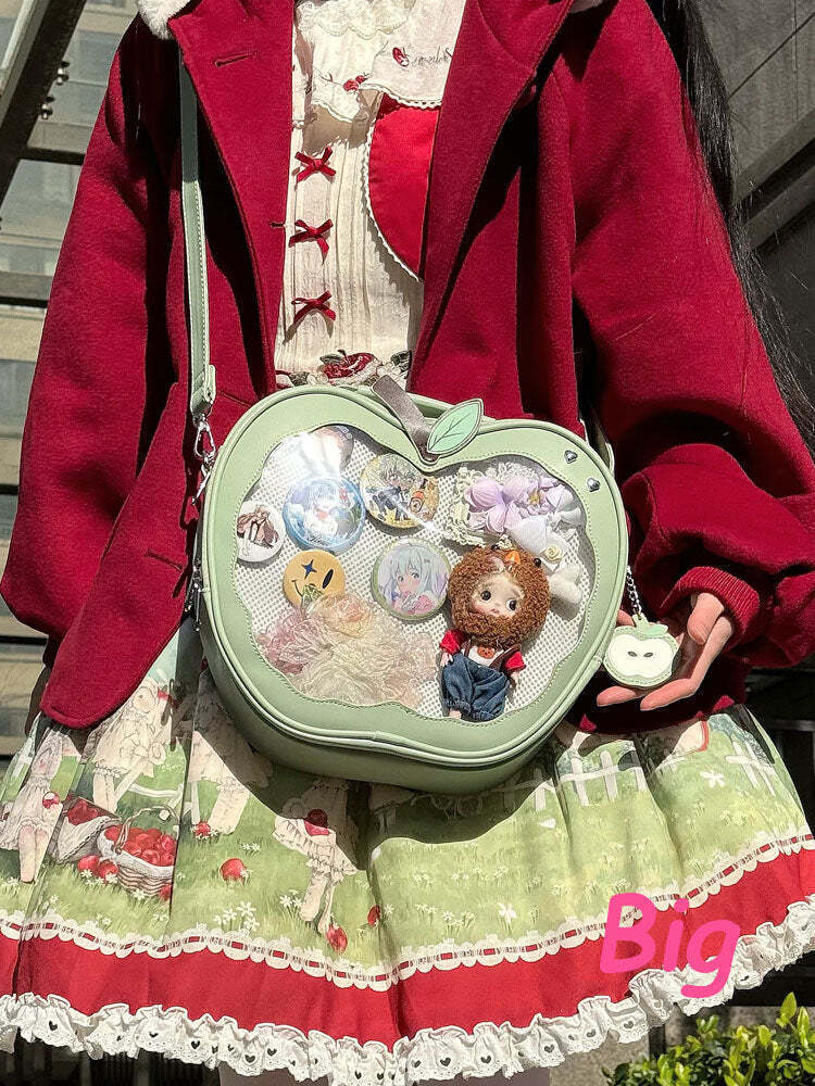 Apple Ita Bag with Included Insert for Pin Display Apple Ita Bag with Included Insert for Pin Display