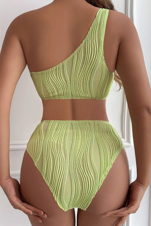 Asymmetric Cut-Out One Piece Swimsuit