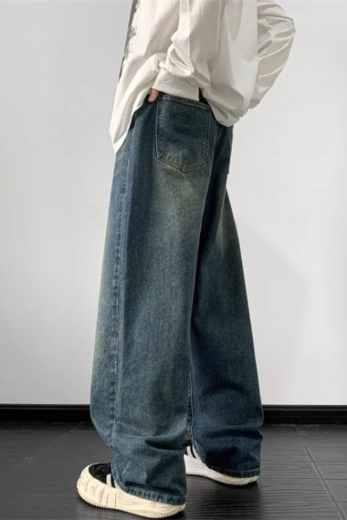 Baggy Washed Denim Jeans