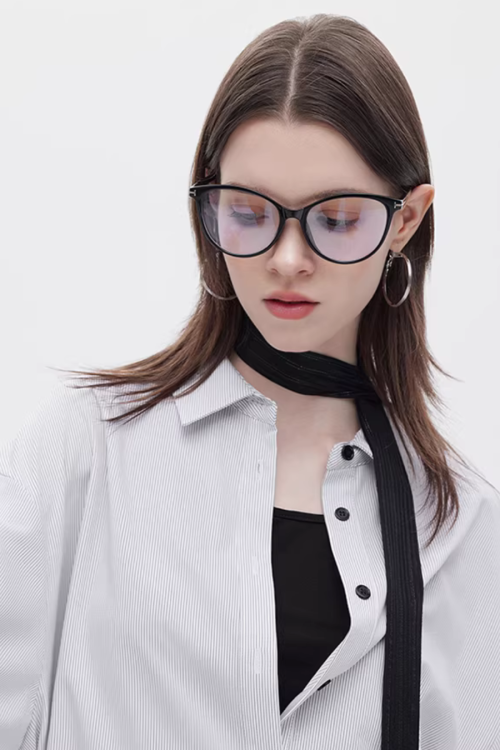 Bamboo Irregular Long-Sleeve Shirt