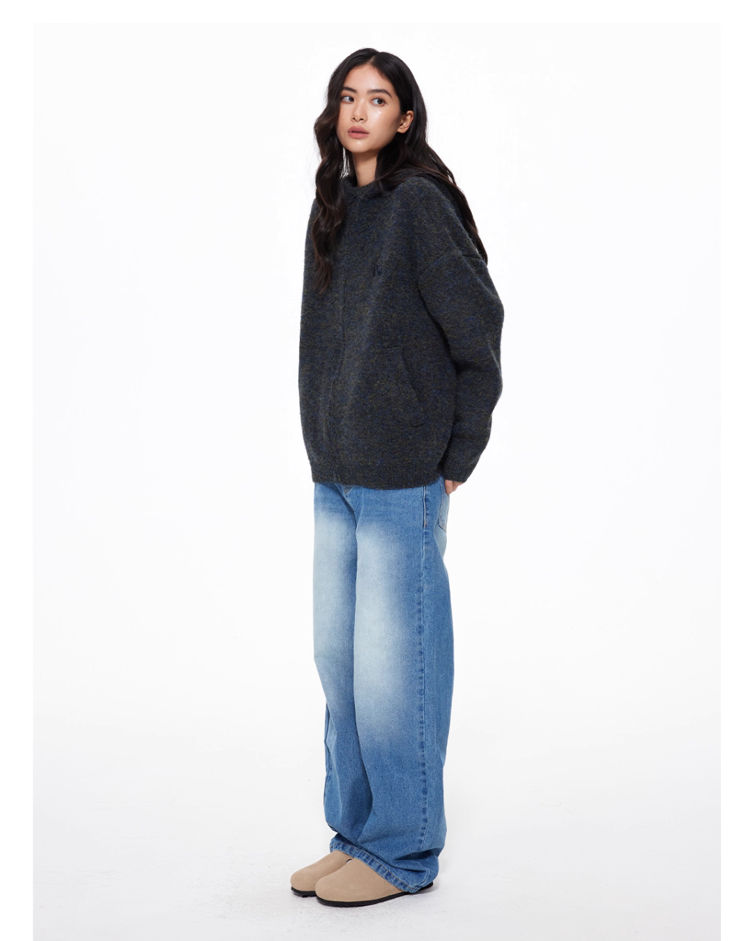 Basic Knit Zip Cardigan Basic Knit Zip Cardigan