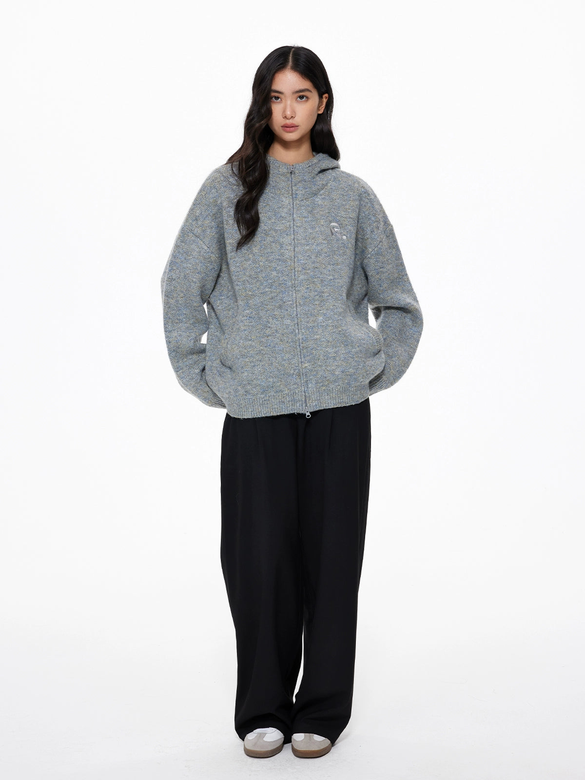 Basic Knit Zip Cardigan Basic Knit Zip Cardigan