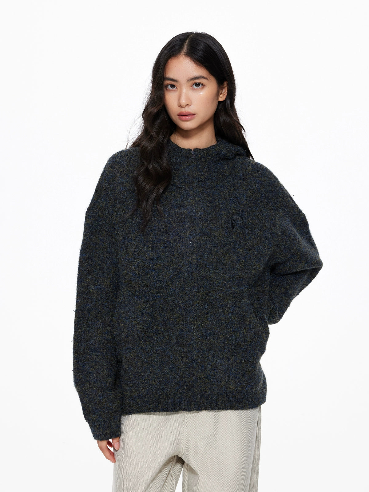 Basic Knit Zip Cardigan Basic Knit Zip Cardigan