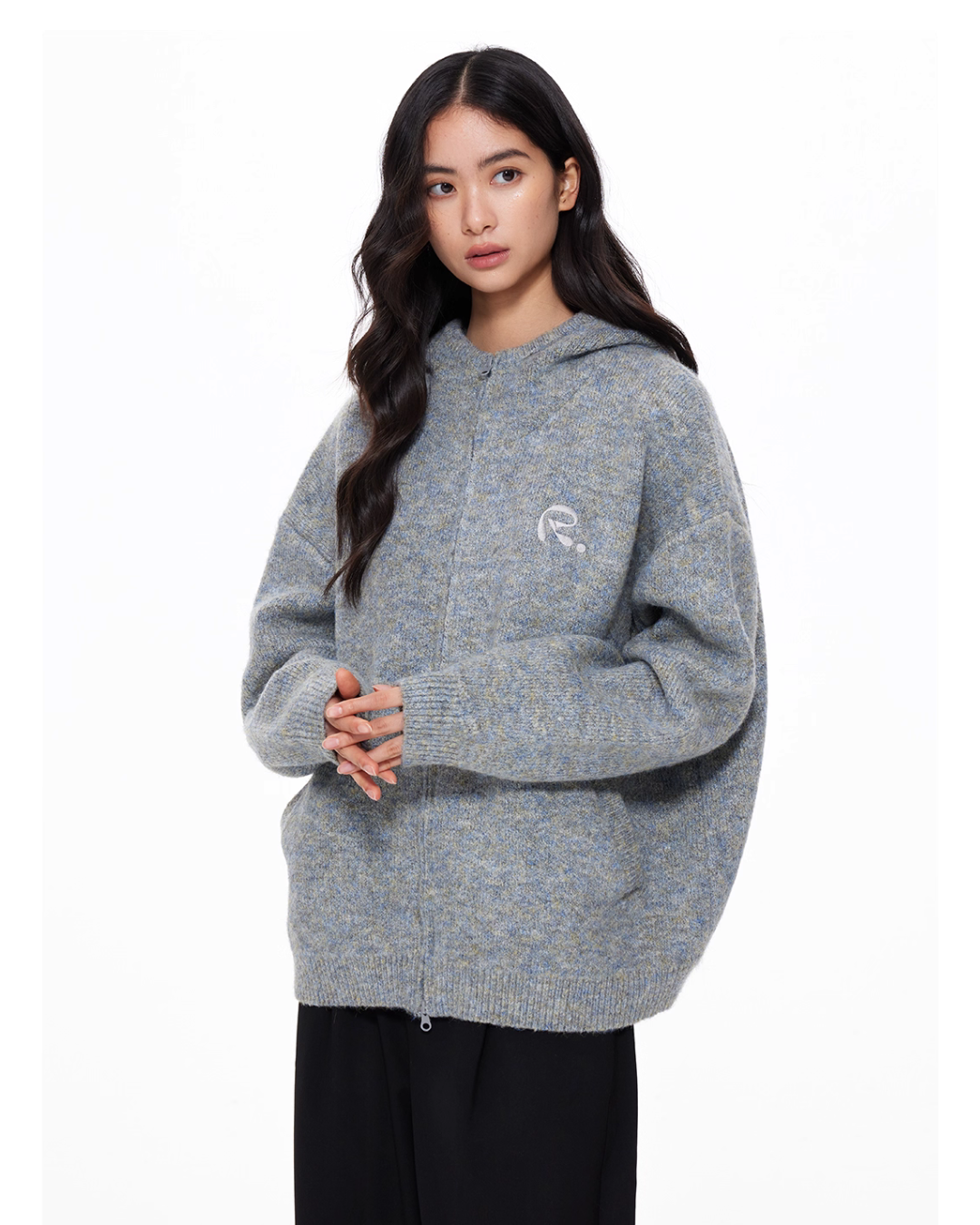 Basic Knit Zip Cardigan Basic Knit Zip Cardigan