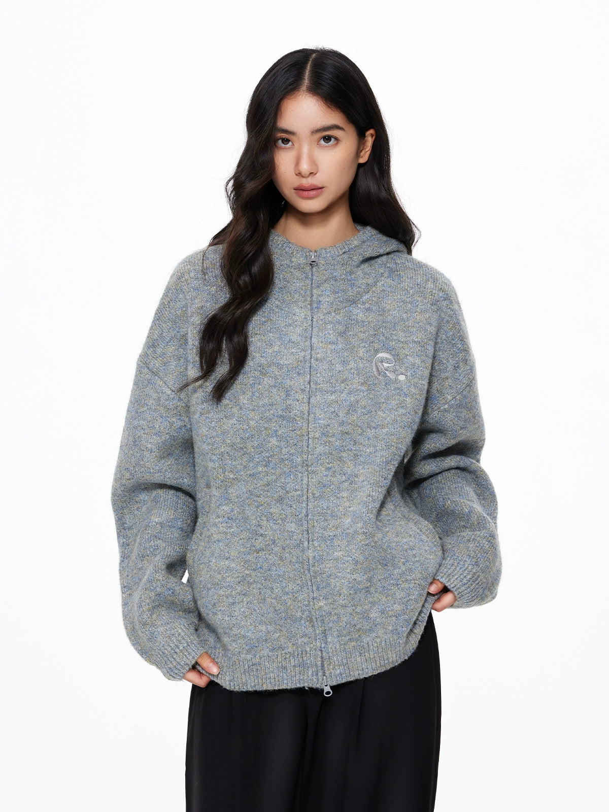 Basic Knit Zip Cardigan Basic Knit Zip Cardigan