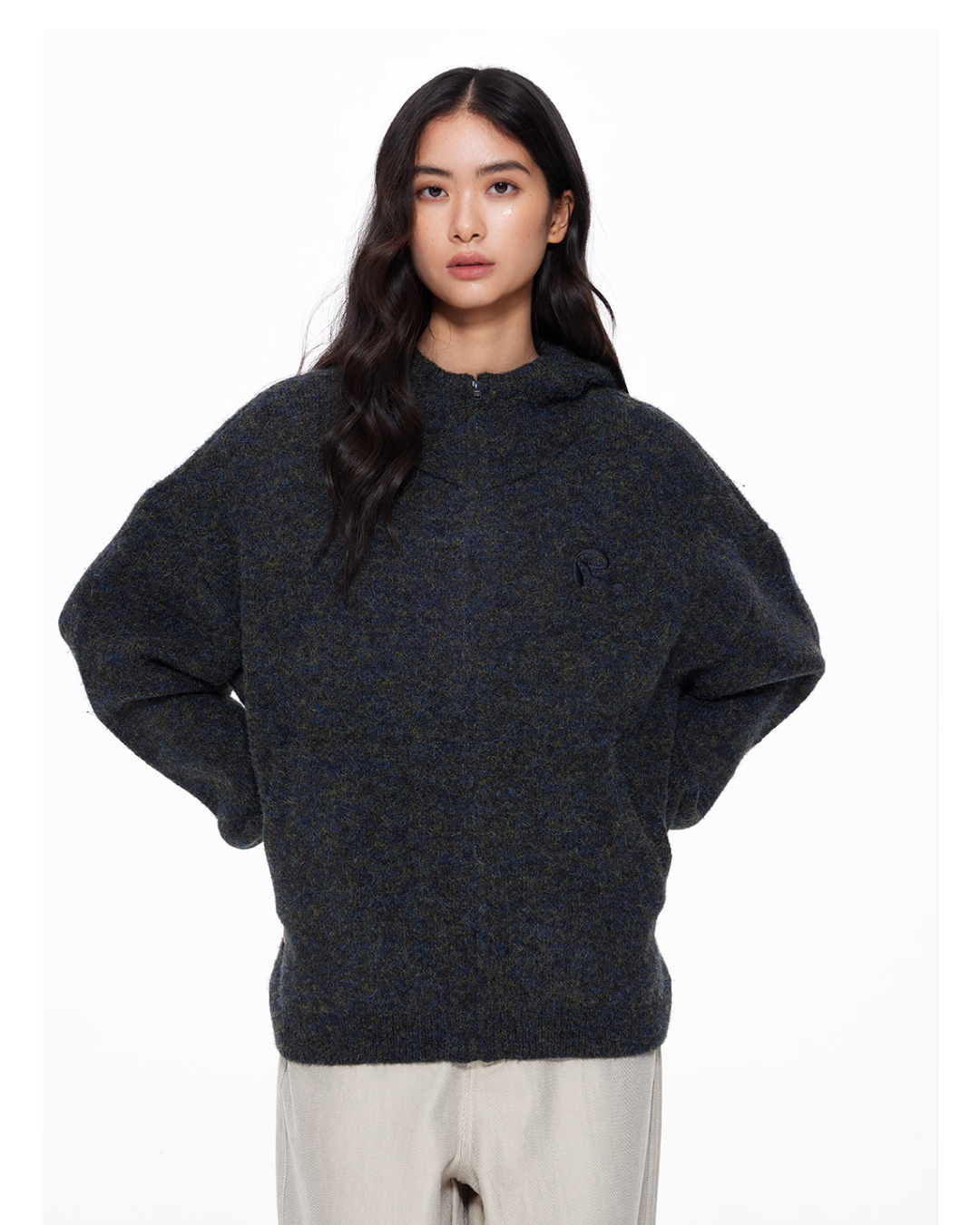 Basic Knit Zip Cardigan Basic Knit Zip Cardigan