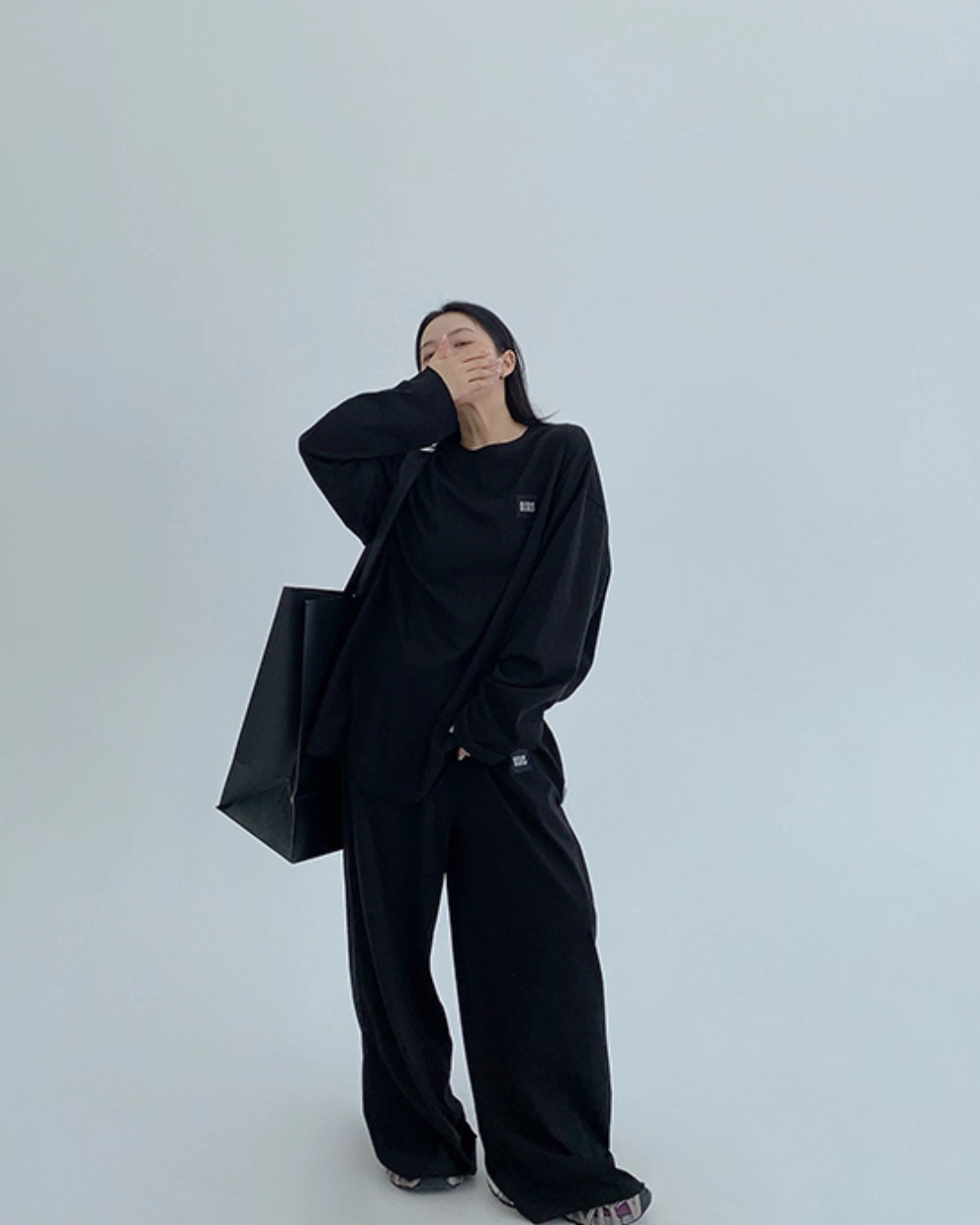 Basic Long Sleeve Top / Wide Pants Basic Long Sleeve Top / Wide Pants
