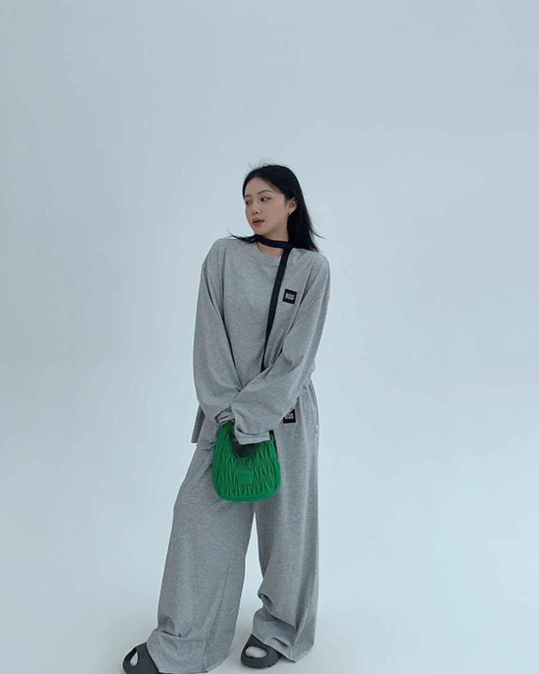 Basic Long Sleeve Top / Wide Pants Basic Long Sleeve Top / Wide Pants
