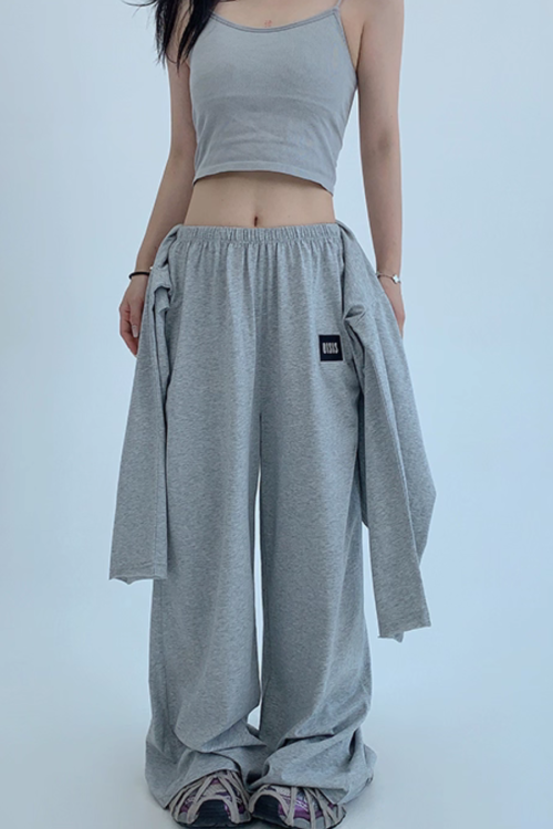 Basic Long Sleeve Top / Wide Pants