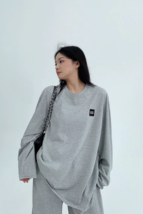 Basic Long Sleeve Top / Wide Pants