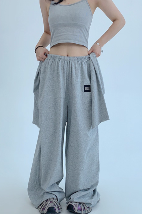 Basic Long Sleeve Top / Wide Pants