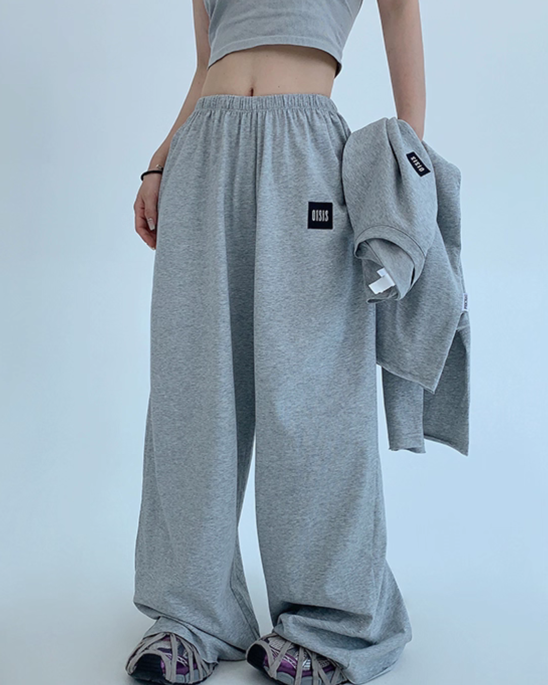 Basic Long Sleeve Top / Wide Pants Basic Long Sleeve Top / Wide Pants