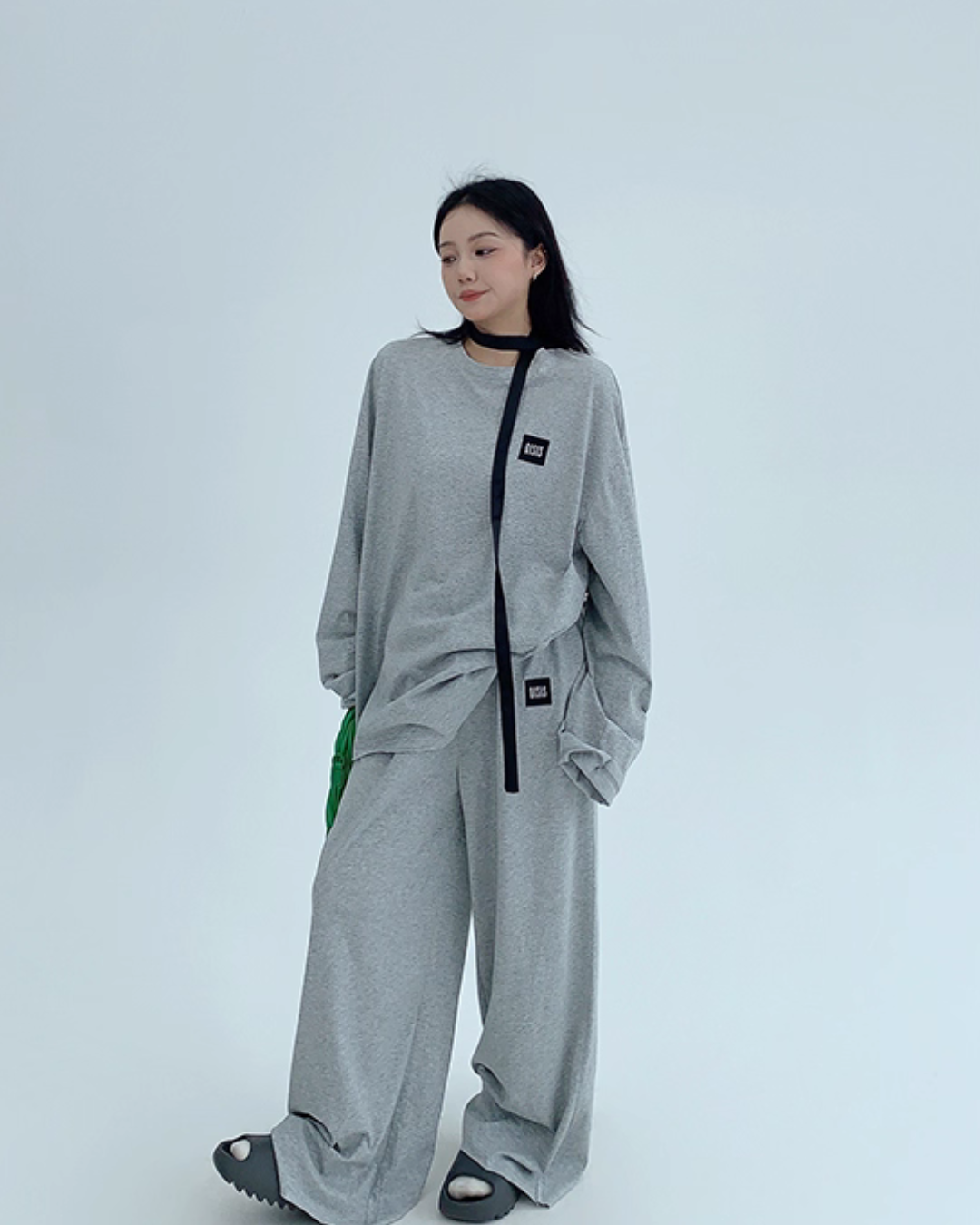 Basic Long Sleeve Top / Wide Pants Basic Long Sleeve Top / Wide Pants