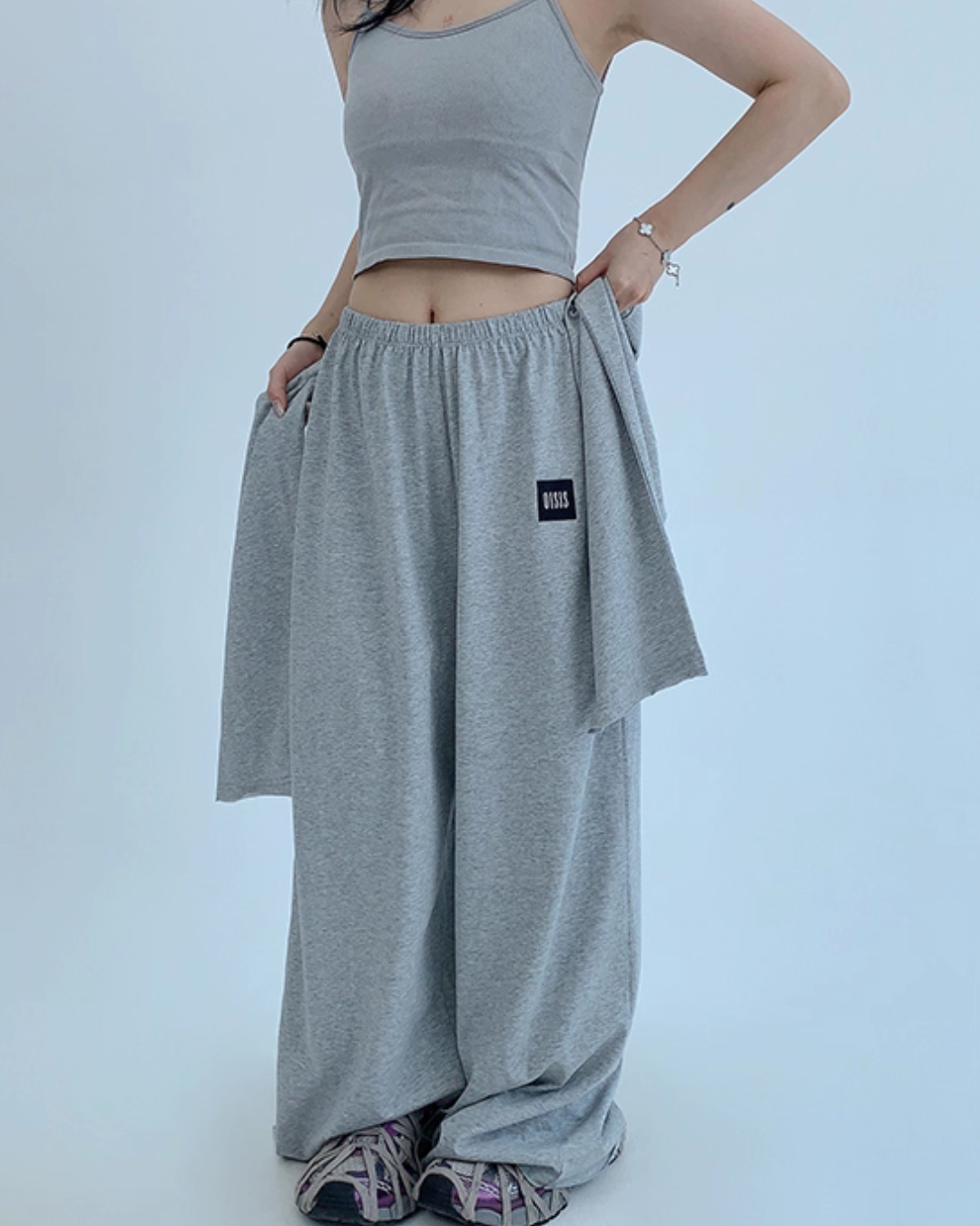 Basic Long Sleeve Top / Wide Pants Basic Long Sleeve Top / Wide Pants
