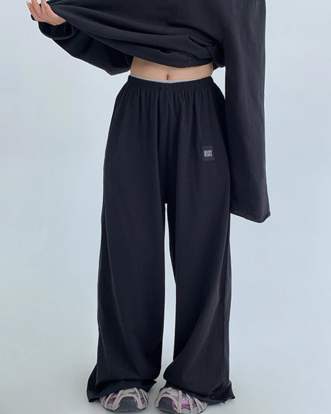 Basic Long Sleeve Top / Wide Pants Basic Long Sleeve Top / Wide Pants