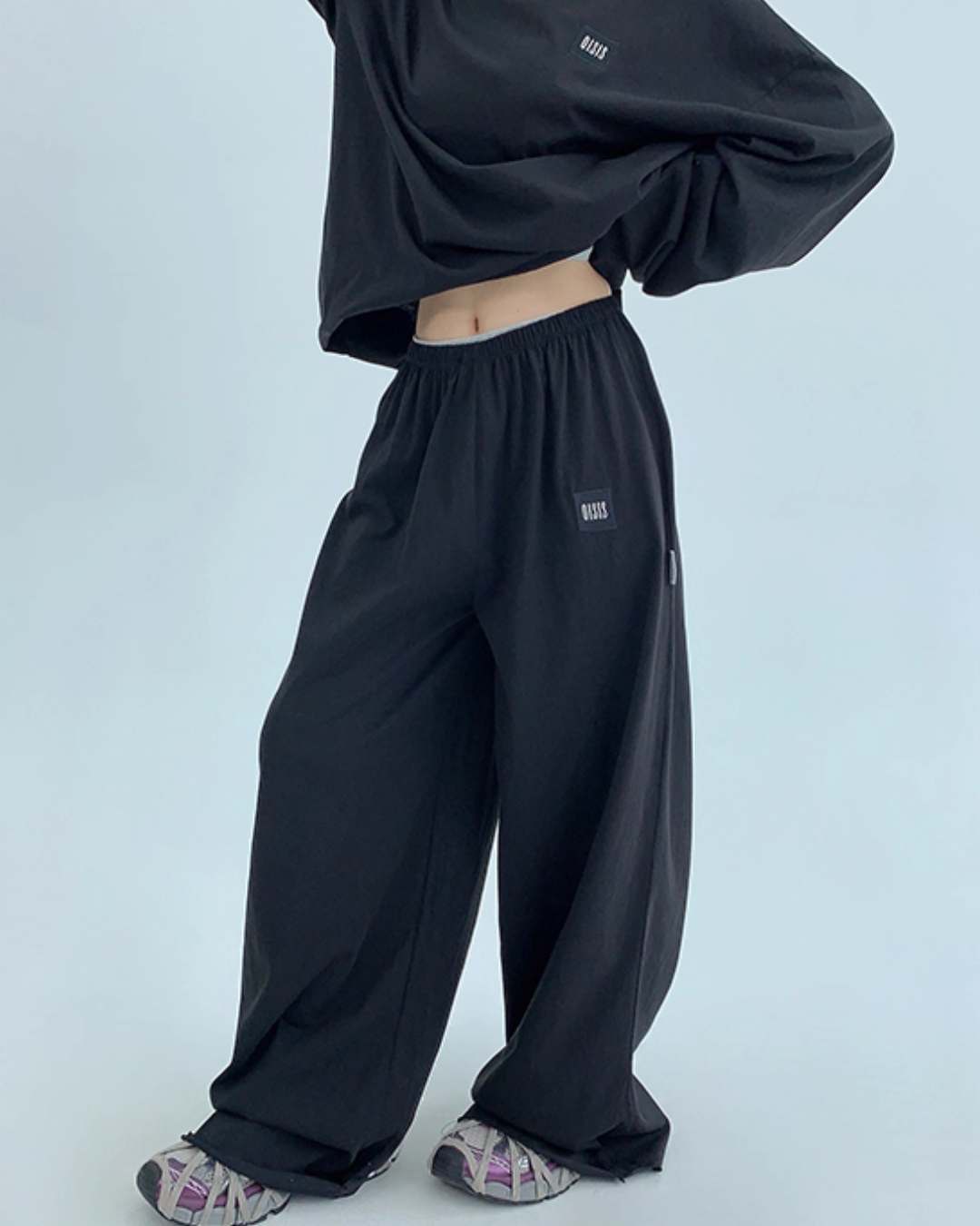 Basic Long Sleeve Top / Wide Pants Basic Long Sleeve Top / Wide Pants