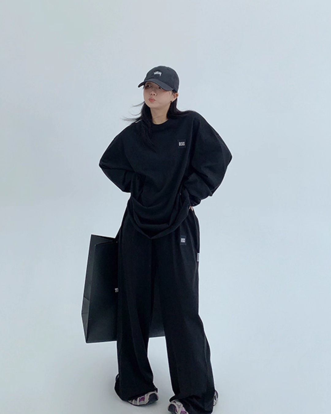 Basic Long Sleeve Top / Wide Pants Basic Long Sleeve Top / Wide Pants