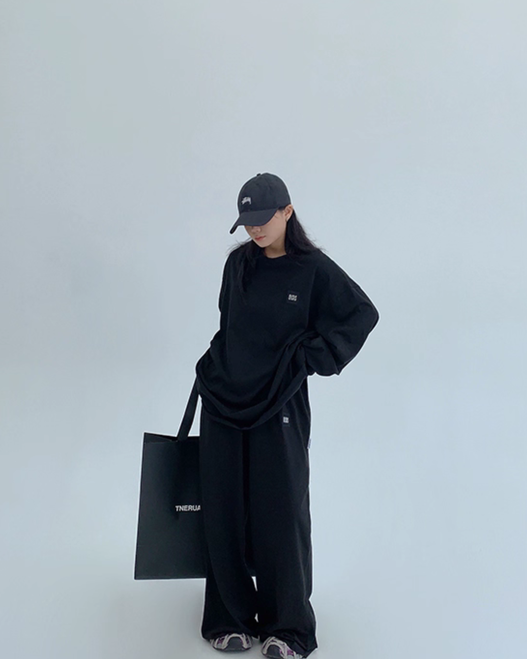 Basic Long Sleeve Top / Wide Pants Basic Long Sleeve Top / Wide Pants