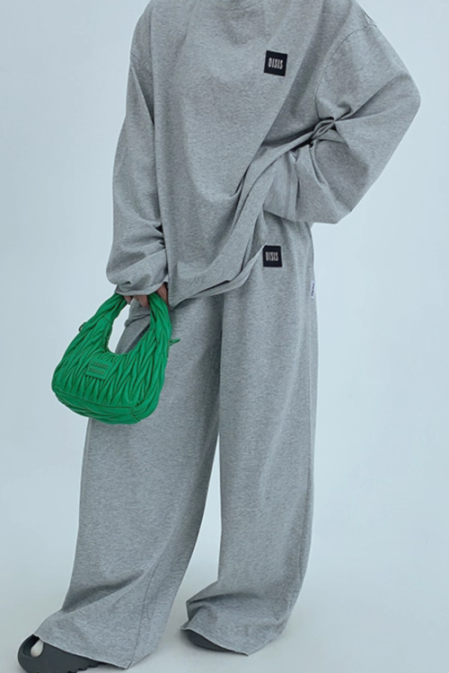 Basic Long Sleeve Top / Wide Pants