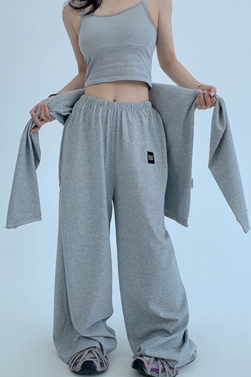 Basic Long Sleeve Top / Wide Pants