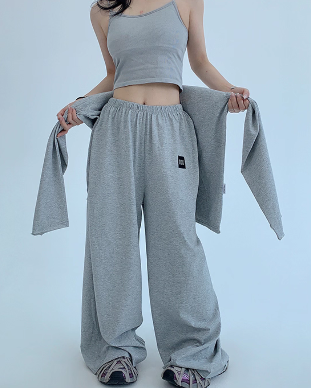 Basic Long Sleeve Top / Wide Pants Basic Long Sleeve Top / Wide Pants