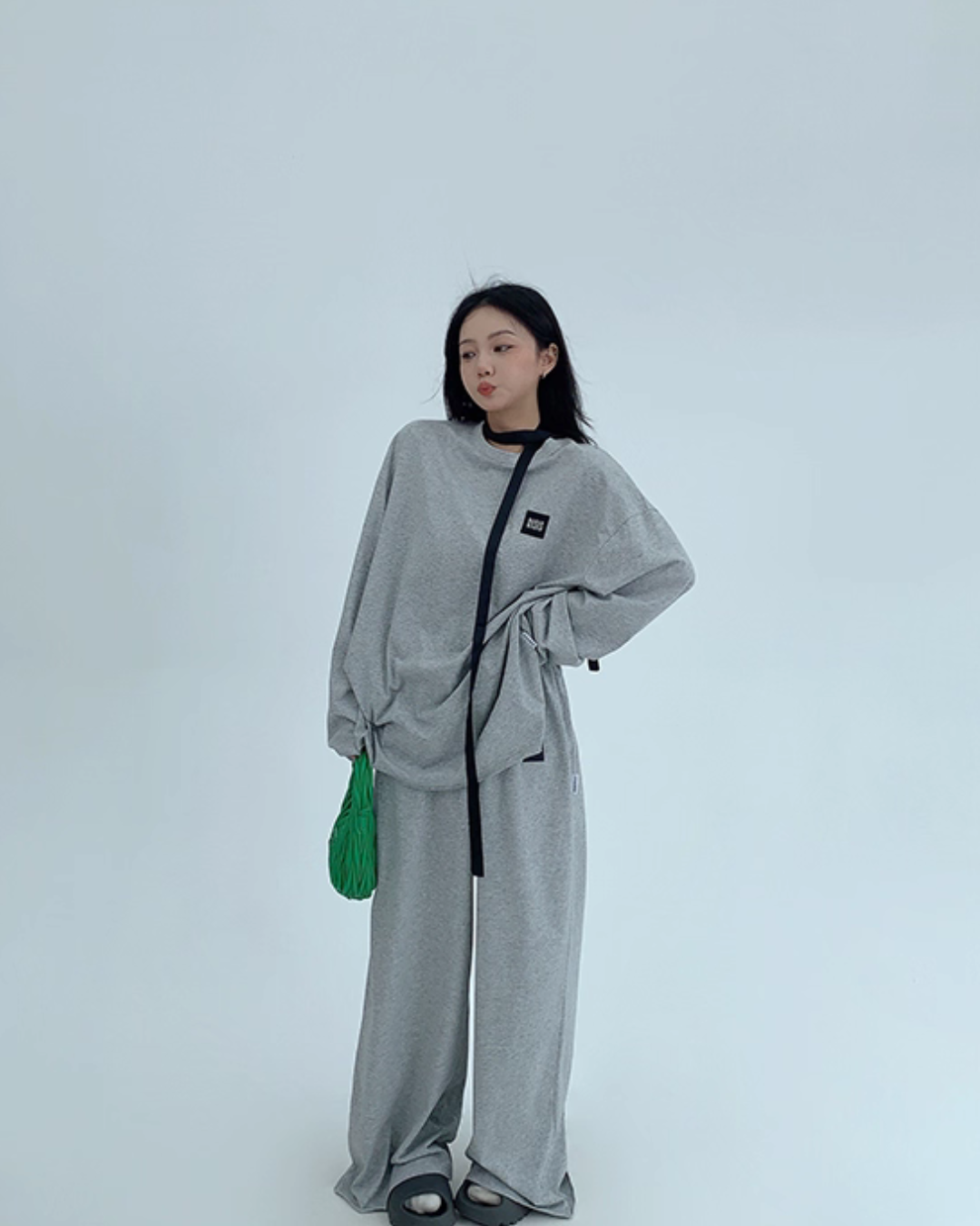Basic Long Sleeve Top / Wide Pants Basic Long Sleeve Top / Wide Pants