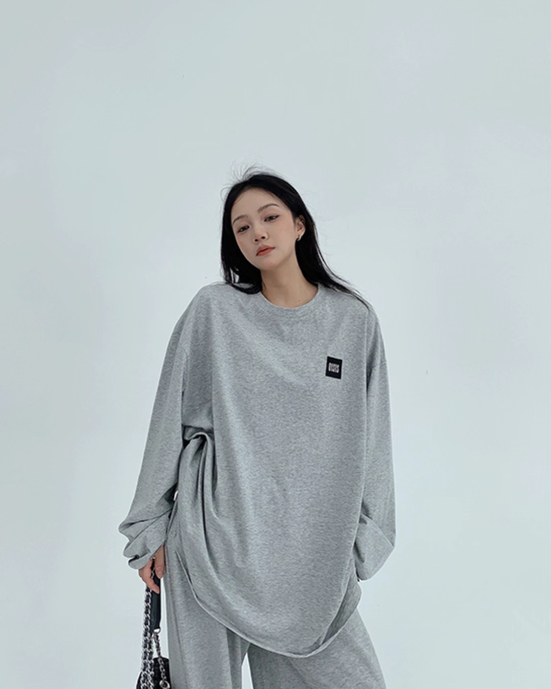 Basic Long Sleeve Top / Wide Pants Basic Long Sleeve Top / Wide Pants