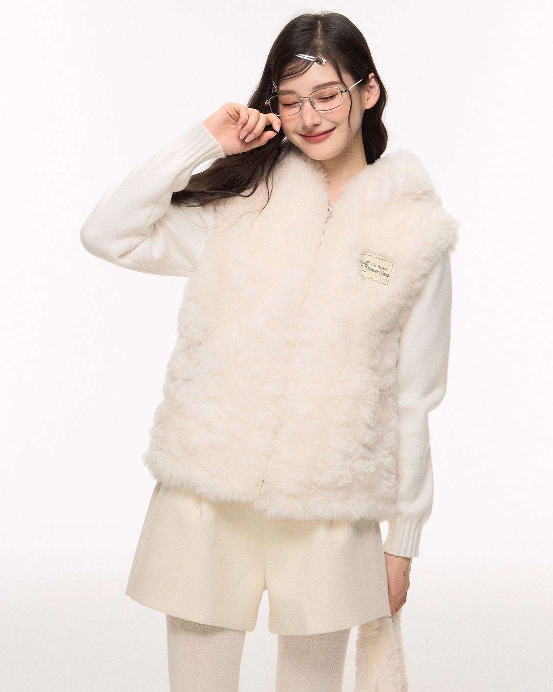 Bear Ear Fur Vest / Wide Pants / Half Pants Bear Ear Fur Vest / Wide Pants / Half Pants