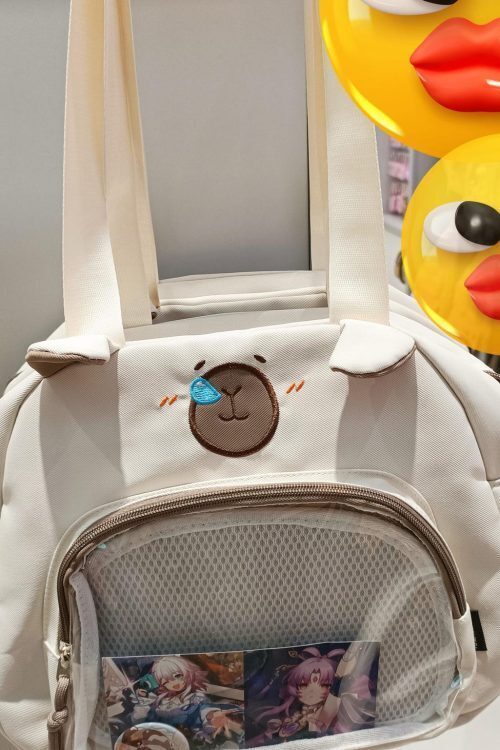 Bear Ita Crossbody Bag with Clear Window for Plushies and Pins