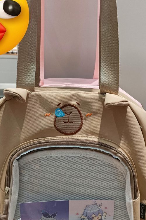 Bear Ita Crossbody Bag with Clear Window for Plushies and Pins