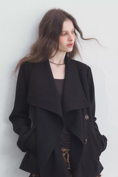 Big Collar Long Sleeve Jacket