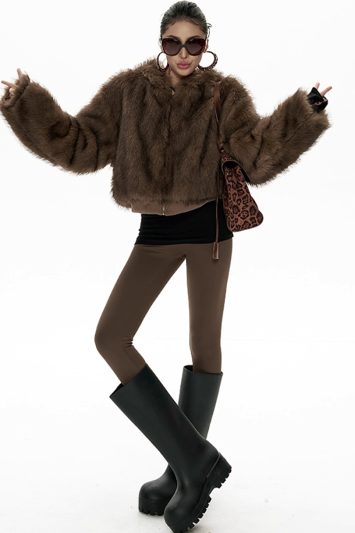 Big Hood Fur Coat