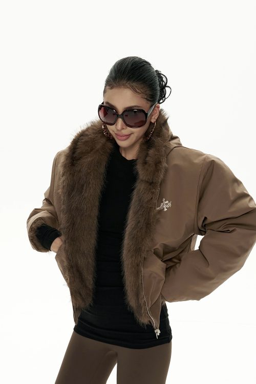 Big Hood Fur Coat