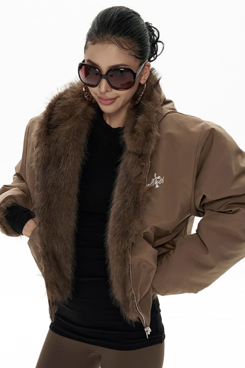 Big Hood Fur Coat