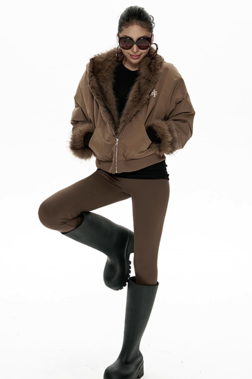 Big Hood Fur Coat