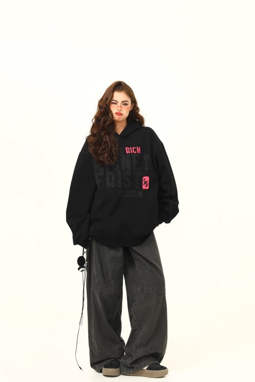 Big Logo Print Hoodie