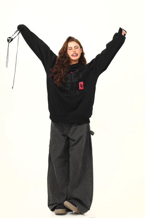 Big Logo Print Hoodie