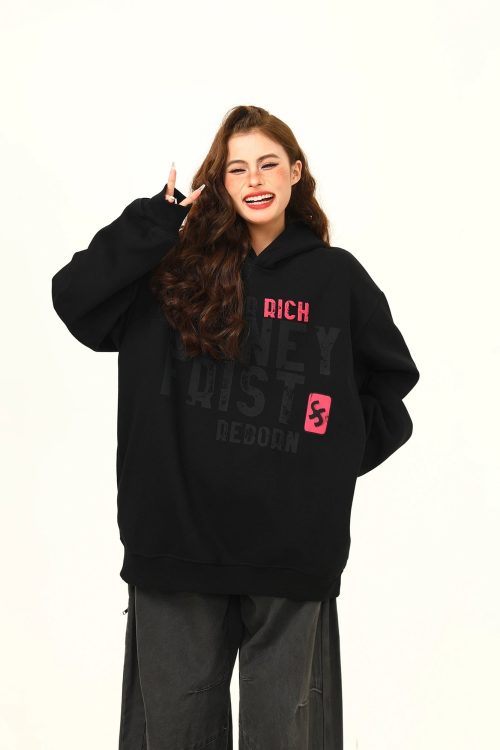 Big Logo Print Hoodie