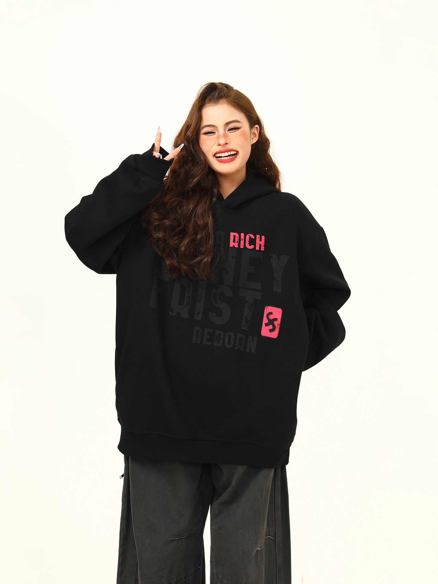 Big Logo Print Hoodie Big Logo Print Hoodie