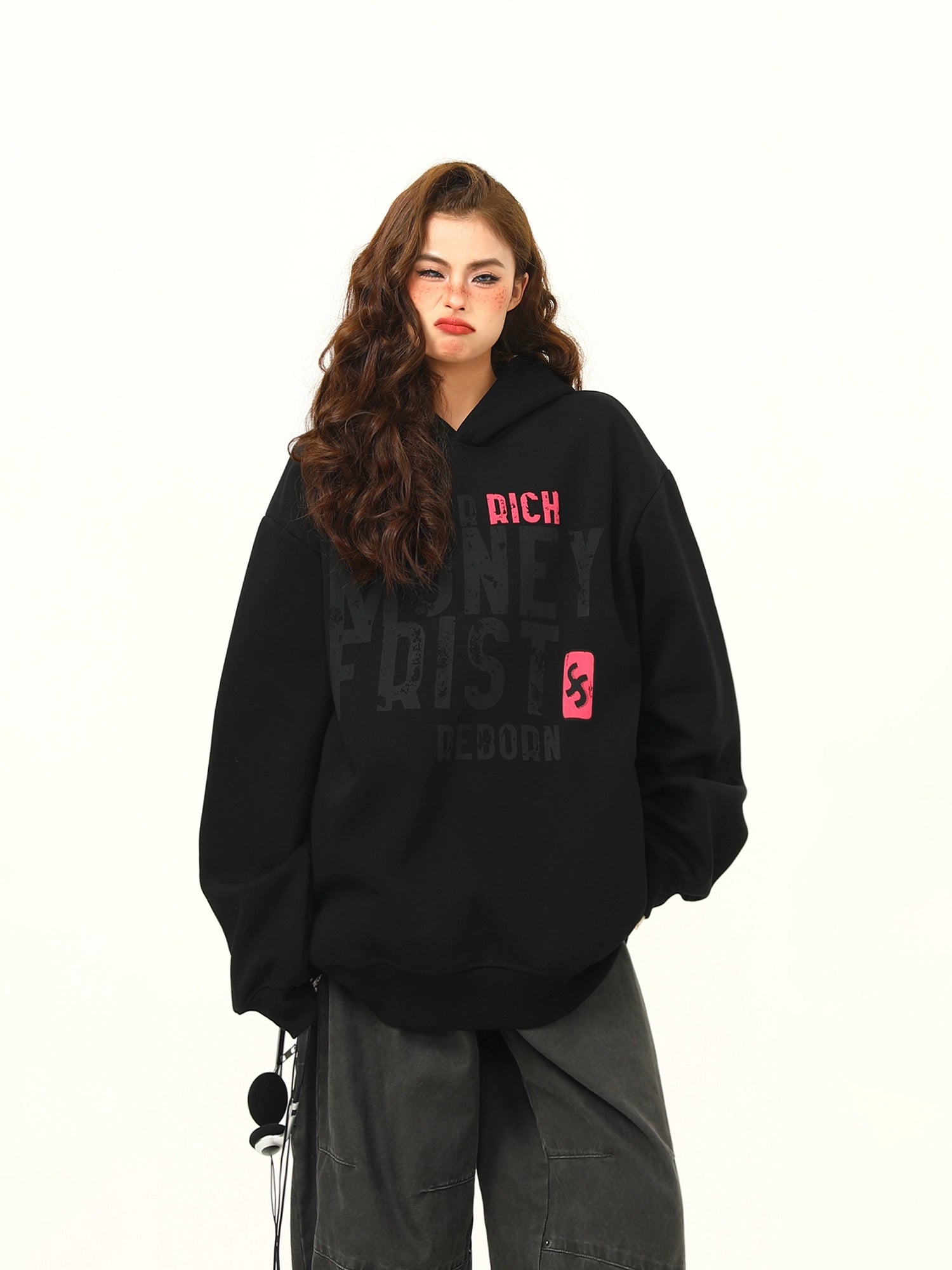 Big Logo Print Hoodie Big Logo Print Hoodie