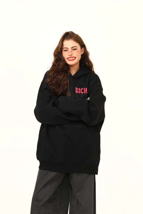 Big Logo Print Hoodie