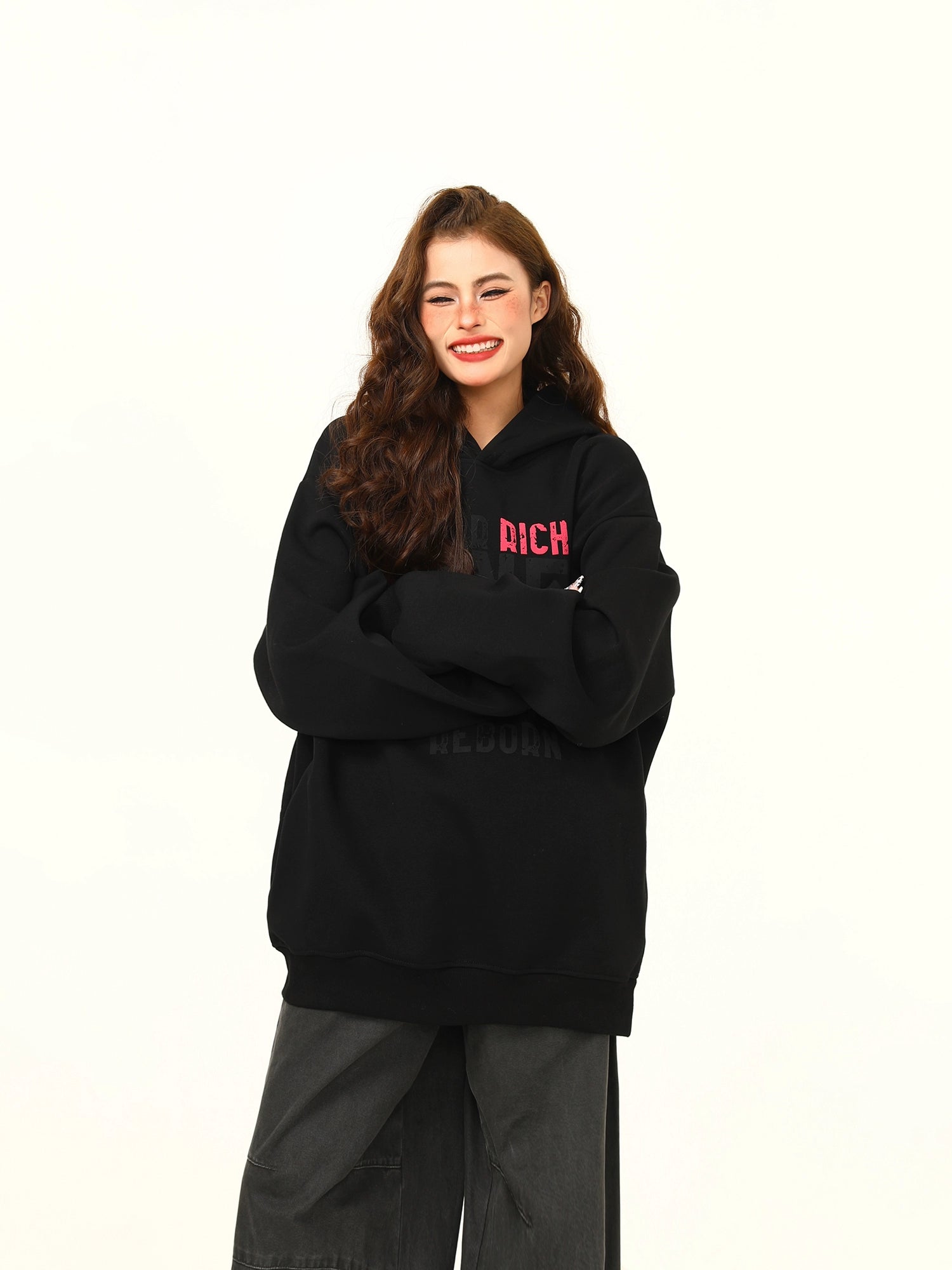 Big Logo Print Hoodie Big Logo Print Hoodie