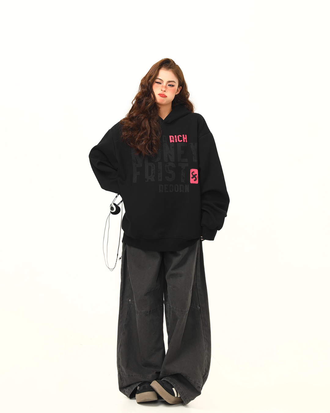 Big Logo Print Hoodie Big Logo Print Hoodie