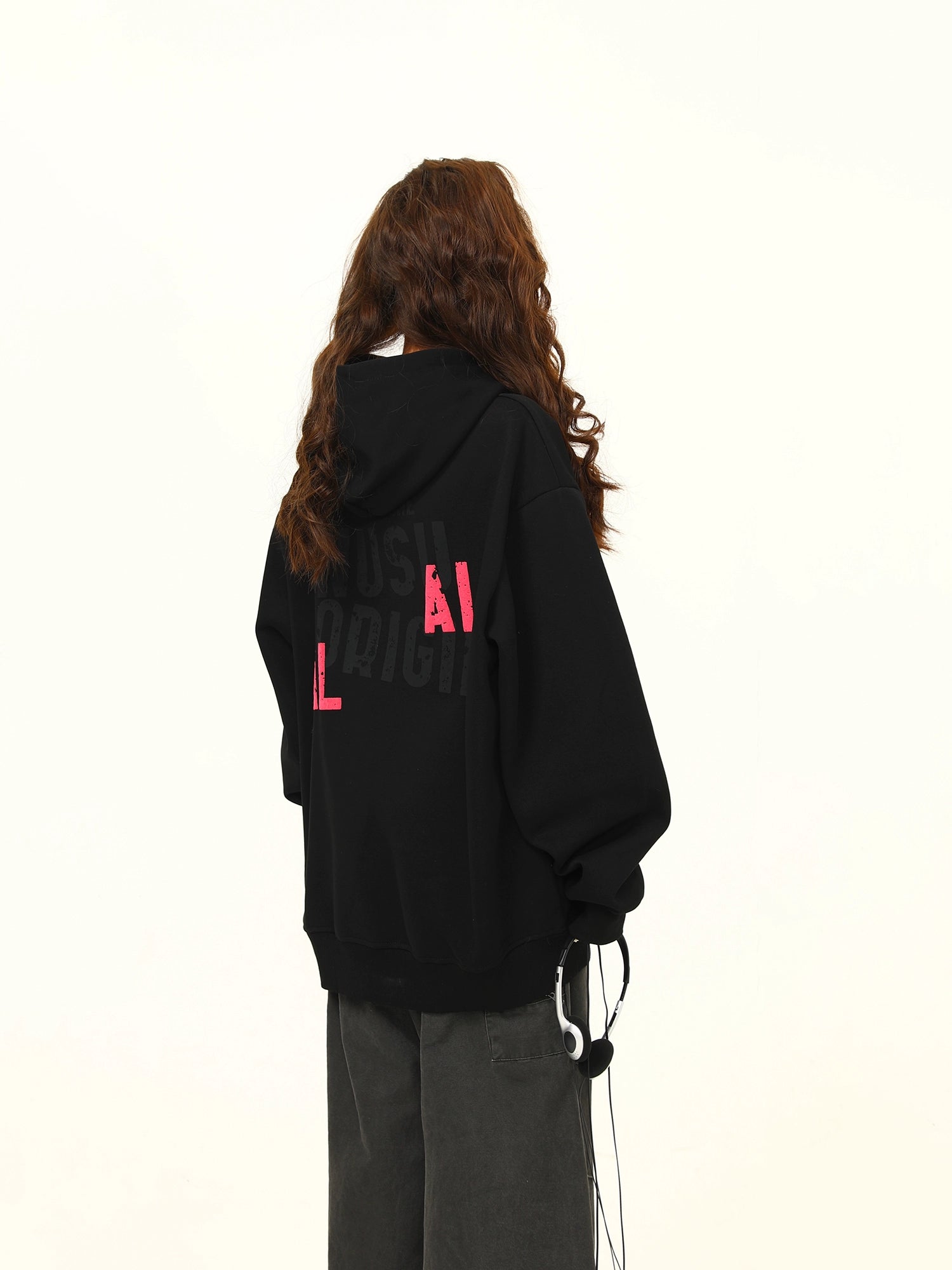 Big Logo Print Hoodie Big Logo Print Hoodie