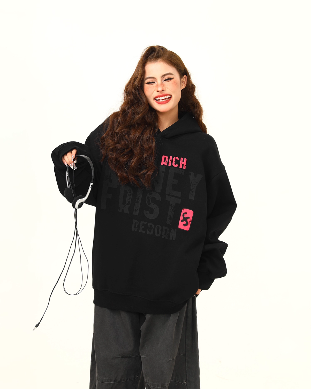 Big Logo Print Hoodie Big Logo Print Hoodie